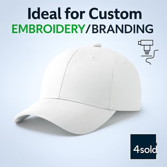 4sold Baseball Cap Baumwolle, Unisex Baseballkappe Herren Damen, Verstellbar Einheitsgröße, Sonnenmütze, Leicht & Atmungsaktiv, Sport Freizeit Outdoor