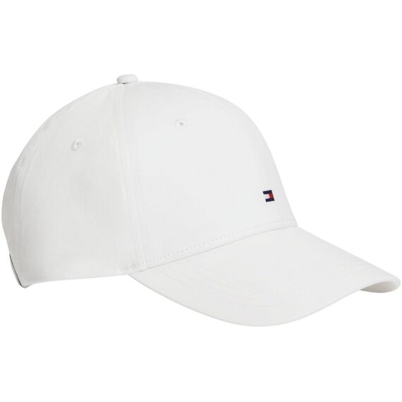 Tommy Hilfiger Herren Th Flag Cotton 6-Panel Cap Am0Am13008 Kappe, Weiß, Einheitsgröße