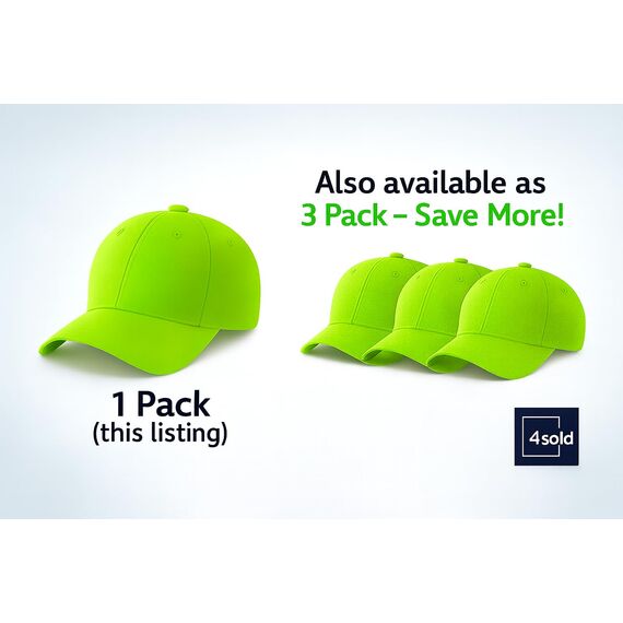 4sold Baseball Cap Baumwolle, Unisex Baseballkappe Herren Damen, Verstellbar Einheitsgröße, Sonnenmütze, Leicht & Atmungsaktiv, Sport Freizeit Outdoor