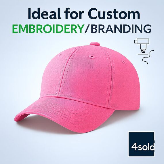 4sold Baseball Cap Baumwolle, Unisex Baseballkappe Herren Damen, Verstellbar Einheitsgröße, Sonnenmütze, Leicht & Atmungsaktiv, Sport Freizeit Outdoor