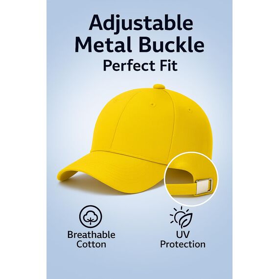 4sold Baseball Cap Baumwolle, Unisex Baseballkappe Herren Damen, Verstellbar Einheitsgröße, Sonnenmütze, Leicht & Atmungsaktiv, Sport Freizeit Outdoor