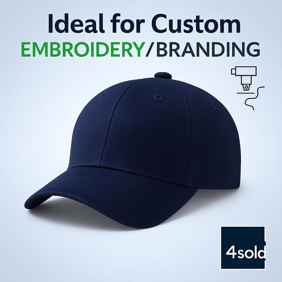 4sold Baseball Cap Baumwolle, Unisex Baseballkappe Herren Damen, Verstellbar Einheitsgröße, Sonnenmütze, Leicht & Atmungsaktiv, Sport Freizeit Outdoor