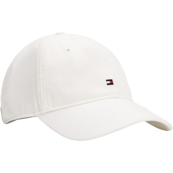 Tommy Hilfiger Herren Cap Flag Soft Panel aus Baumwolle, Weiß (Ivory Silk), Einheitsgröße
