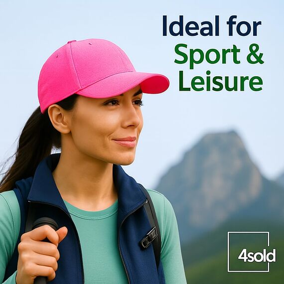 4sold Baseball Cap Baumwolle, Unisex Baseballkappe Herren Damen, Verstellbar Einheitsgröße, Sonnenmütze, Leicht & Atmungsaktiv, Sport Freizeit Outdoor