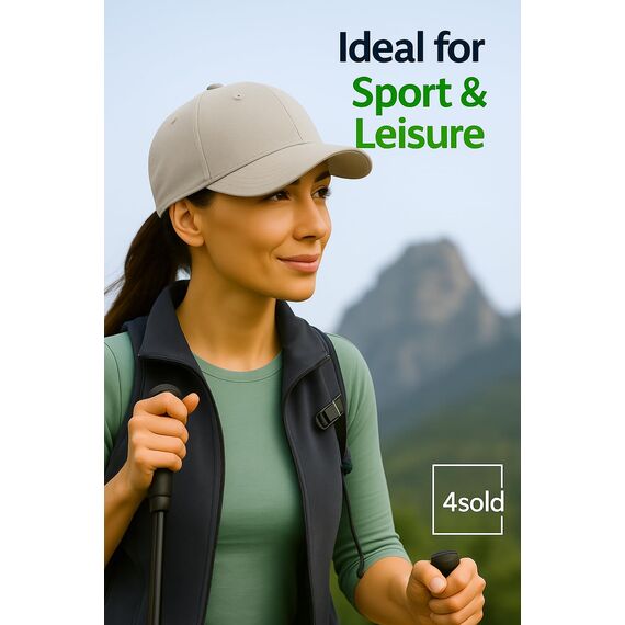4sold Baseball Cap Baumwolle, Unisex Baseballkappe Herren Damen, Verstellbar Einheitsgröße, Sonnenmütze, Leicht & Atmungsaktiv, Sport Freizeit Outdoor