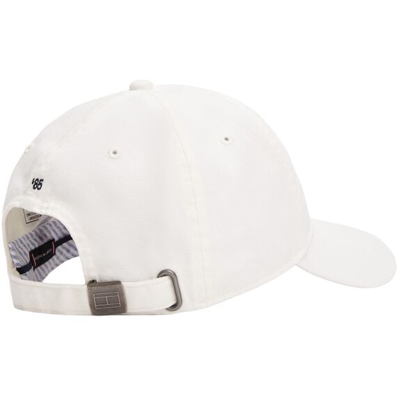 Tommy Hilfiger Herren Cap Flag Soft Panel aus Baumwolle, Weiß (Ivory Silk), Einheitsgröße