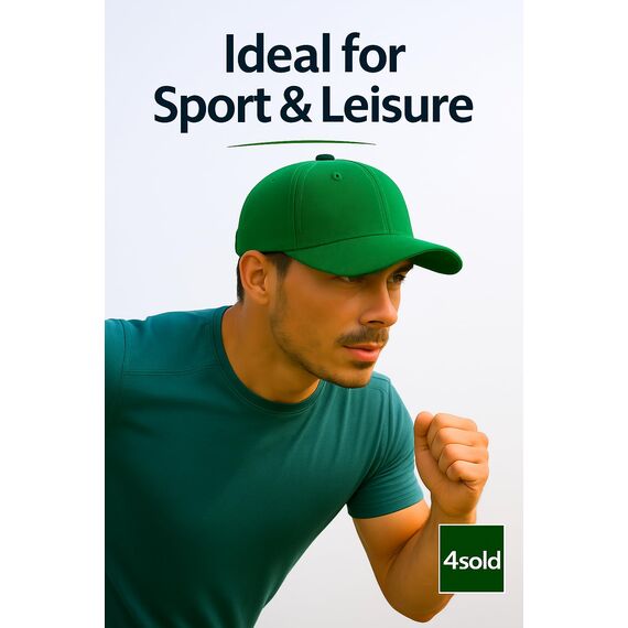 4sold Baseball Cap Baumwolle, Unisex Baseballkappe Herren Damen, Verstellbar Einheitsgröße, Sonnenmütze, Leicht & Atmungsaktiv, Sport Freizeit Outdoor