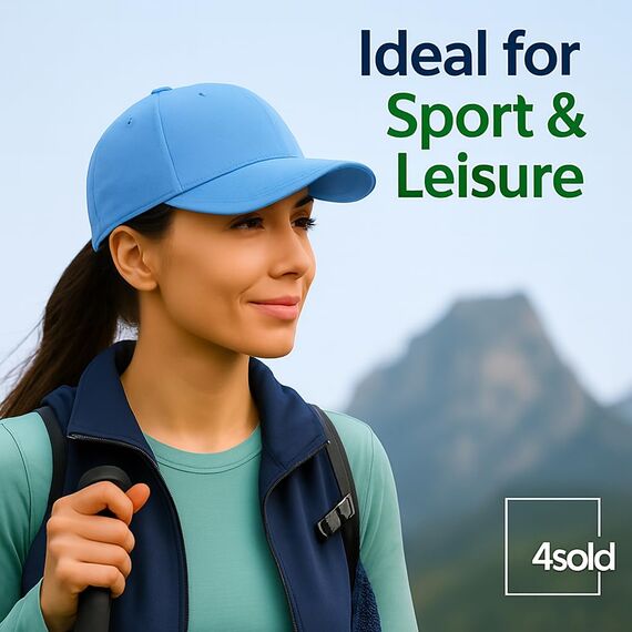 4sold Baseball Cap Baumwolle, Unisex Baseballkappe Herren Damen, Verstellbar Einheitsgröße, Sonnenmütze, Leicht & Atmungsaktiv, Sport Freizeit Outdoor