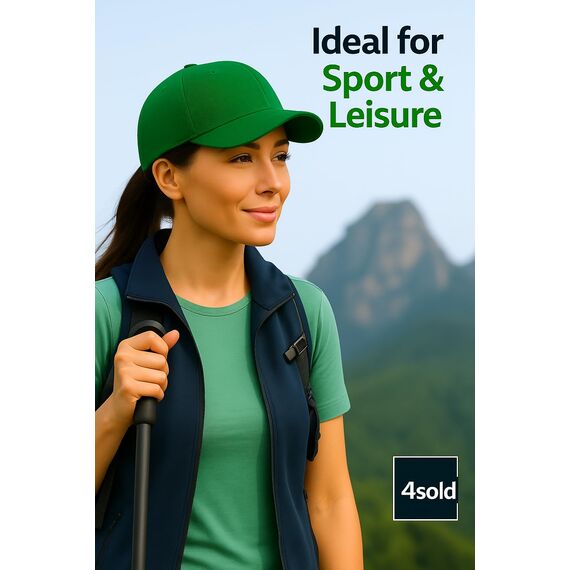 4sold Baseball Cap Baumwolle, Unisex Baseballkappe Herren Damen, Verstellbar Einheitsgröße, Sonnenmütze, Leicht & Atmungsaktiv, Sport Freizeit Outdoor