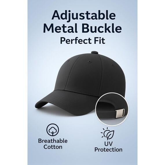 4sold Baseball Cap Baumwolle, Unisex Baseballkappe Herren Damen, Verstellbar Einheitsgröße, Sonnenmütze, Leicht & Atmungsaktiv, Sport Freizeit Outdoor