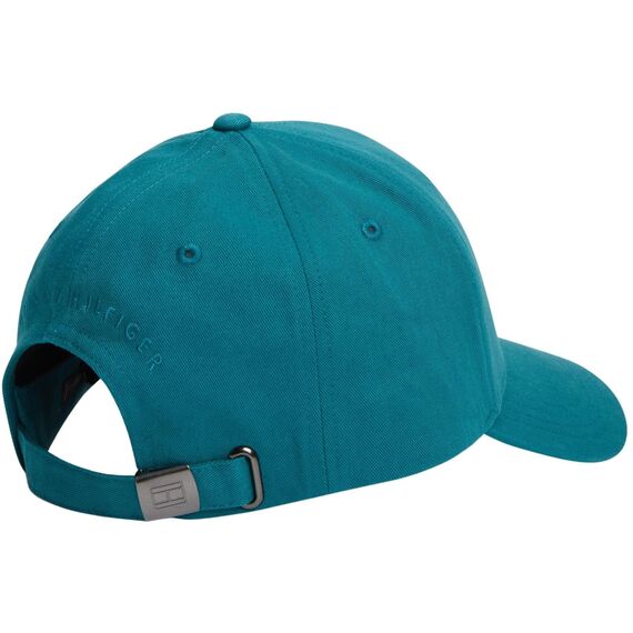 Tommy Hilfiger Herren Th Flag Cotton 6 Panel Cap Am0am13008 Verschluss, Green (Deep Ocean), Einheitsgröße