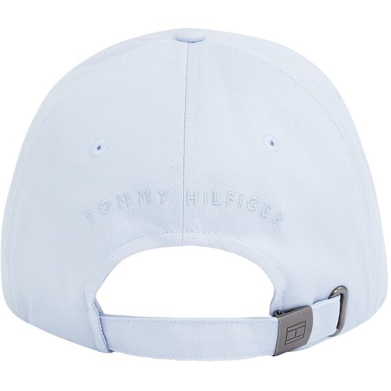 Tommy Hilfiger Herren Cap Flag Cotton 6 Panel mit Logo, Blau (Breezy Blue), Einheitsgröße
