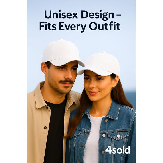 4sold Baseball Cap Baumwolle, Unisex Baseballkappe Herren Damen, Verstellbar Einheitsgröße, Sonnenmütze, Leicht & Atmungsaktiv, Sport Freizeit Outdoor