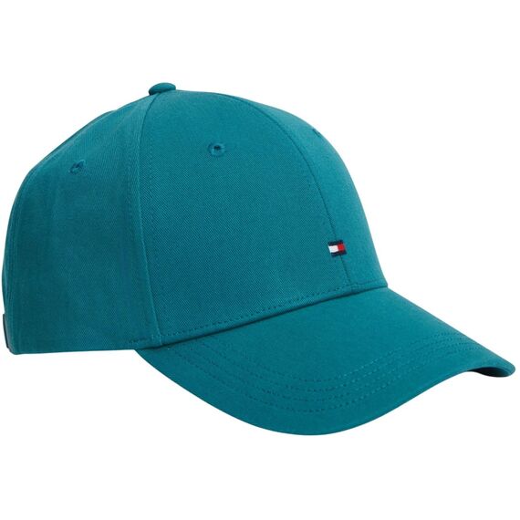 Tommy Hilfiger Herren Th Flag Cotton 6 Panel Cap Am0am13008 Verschluss, Green (Deep Ocean), Einheitsgröße
