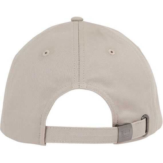 Tommy Hilfiger Herren Cap Th Flag Cotton 6 Panel Cap Basecap, Beige (Smooth Taupe), OneSize