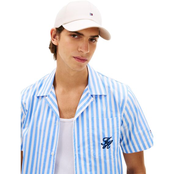 Tommy Hilfiger Herren Th Flag Cotton 6 Panel Cap Am0Am13008 Kappe, Beige, Einheitsgröße