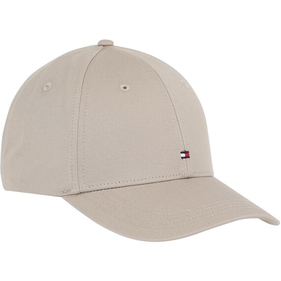 Tommy Hilfiger Herren Cap Th Flag Cotton 6 Panel Cap Basecap, Beige (Smooth Taupe), OneSize