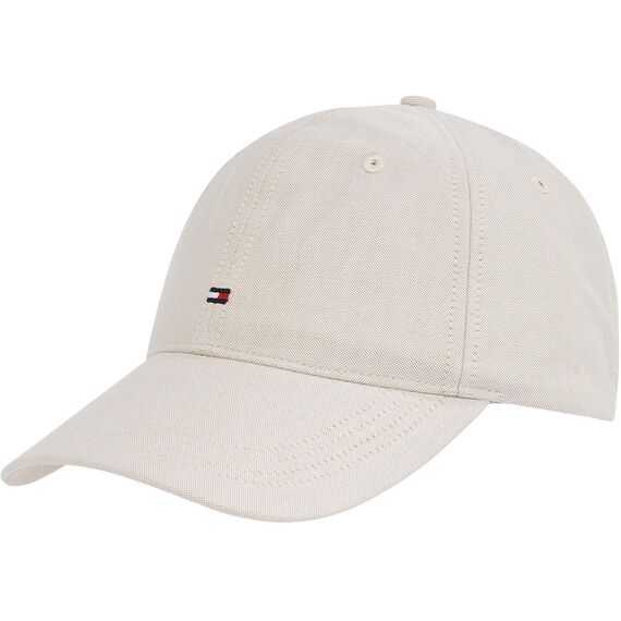 Tommy Hilfiger Herren Cap Flag Oxford 6 Panel aus Baumwolle, Beige (Safari Canvas), Einheitsgröße