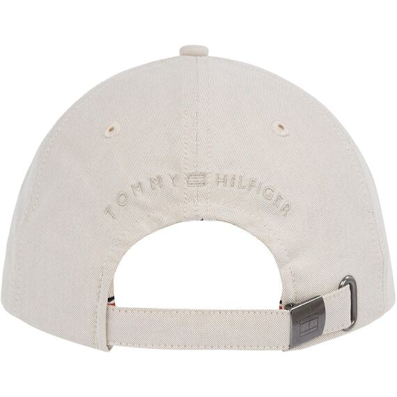 Tommy Hilfiger Herren Cap Flag Oxford 6 Panel aus Baumwolle, Beige (Safari Canvas), Einheitsgröße