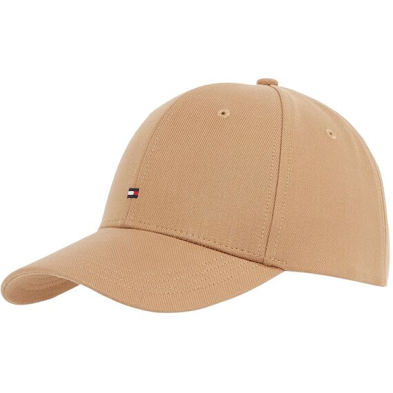 Tommy Hilfiger Herren Cap Flag Cotton 6 Panel Basecap, Beige (Safari Canvas), Einheitsgröße