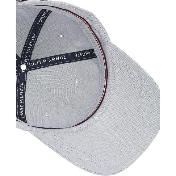 Tommy Hilfiger Herren Cap Flag Oxford 6 Panel aus Baumwolle, Blau (Space Blue), Einheitsgröße