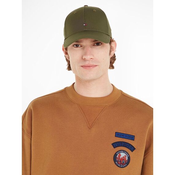 Tommy Hilfiger Herren Cap Flag Basecap, Grün (Army Green), Onesize