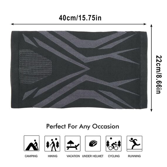 WTACTFUL 2 Stück Schlauchschal Herren Halbe Sturmhaube Motorrad Halstuch Herren Halswärmer Ski Mask Skimaske Halsschlauc Neck Gaiter Motorrad für Winter Laufen Skifahren Snowboarden Schwarz Rot
