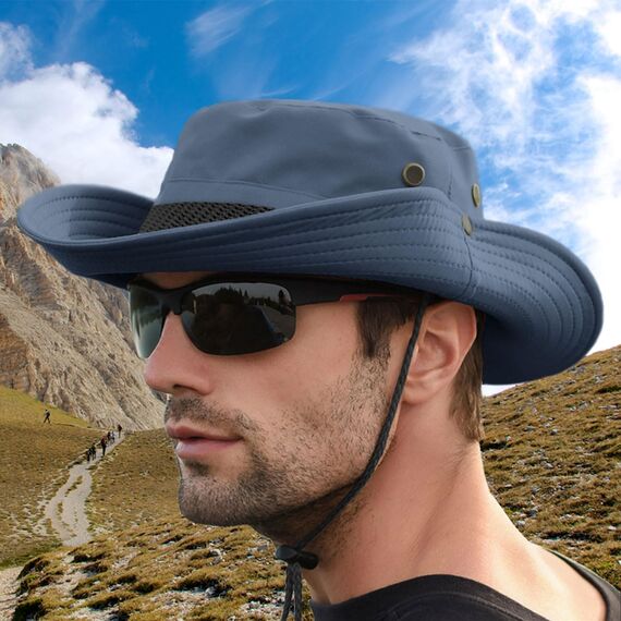 Favuit Sonnenhut, Boonie Hut Herren Damen Buschhut Breite Krempe Outdoor Hat UV Schutz Sonnenschutz Faltbar Wanderhut Fischerhut Gartenhut Anglerhut Buschhüte