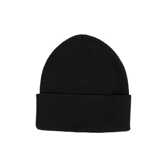Tommy Hilfiger Damen Strickmütze Essential Flag Wintermütze, Schwarz (Black), Onesize
