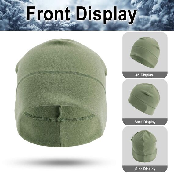 HASAGEI Laufmütze Herren und Damen Sportmütze Fahrrad Mütze Funktionsmütze Fleece Thermo Atmungsaktiv für Laufen Skifahren Radfahren Snowboarden Klettern Motorradfahren Outdoor