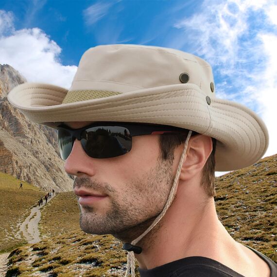 Favuit Sonnenhut, Boonie Hut Herren Damen Buschhut Breite Krempe Outdoor Hat UV Schutz Sonnenschutz Faltbar Wanderhut Fischerhut Gartenhut Anglerhut Buschhüte