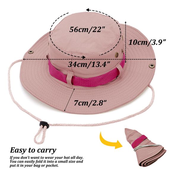 Favuit Sonnenhut, Boonie Hut Herren Damen Buschhut Breite Krempe Outdoor Hat UV Schutz Sonnenschutz Faltbar Wanderhut Fischerhut Gartenhut Anglerhut Buschhüte