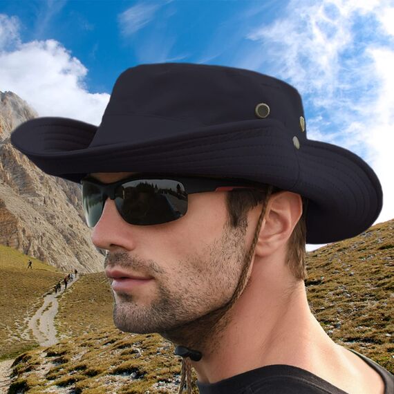 Favuit Sonnenhut, Boonie Hut Herren Damen Buschhut Breite Krempe Outdoor Hat UV Schutz Sonnenschutz Faltbar Wanderhut Fischerhut Gartenhut Anglerhut Buschhüte