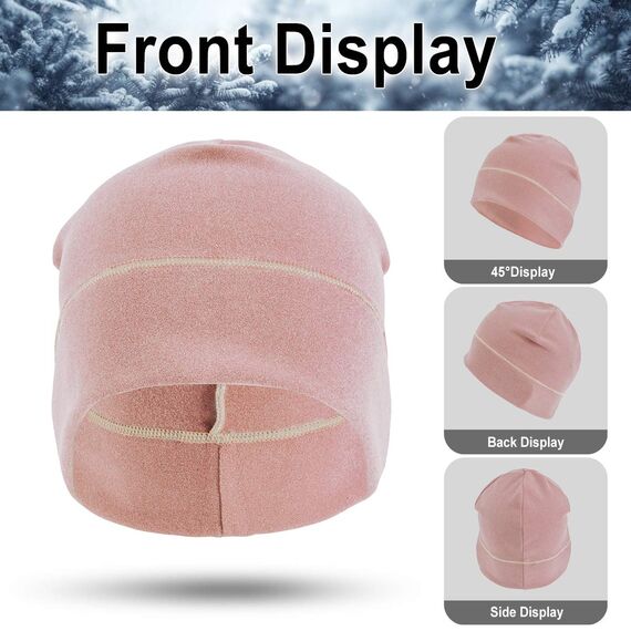 HASAGEI Laufmütze Herren und Damen Sportmütze Fahrrad Mütze Funktionsmütze Fleece Thermo Atmungsaktiv für Laufen Skifahren Radfahren Snowboarden Klettern Motorradfahren Outdoor