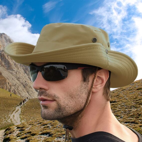 Favuit Sonnenhut, Boonie Hut Herren Damen Buschhut Breite Krempe Outdoor Hat UV Schutz Sonnenschutz Faltbar Wanderhut Fischerhut Gartenhut Anglerhut Buschhüte