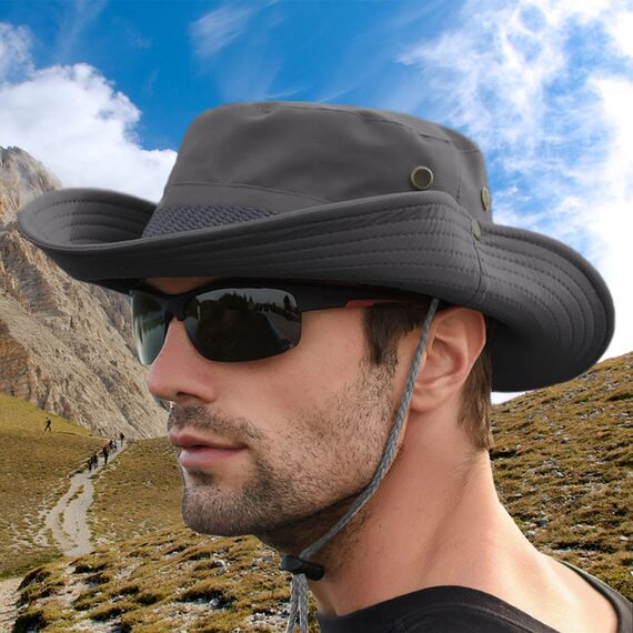 Favuit Sonnenhut, Boonie Hut Herren Damen Buschhut Breite Krempe Outdoor Hat UV Schutz Sonnenschutz Faltbar Wanderhut Fischerhut Gartenhut Anglerhut Buschhüte