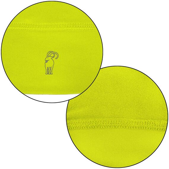 ALPIDEX Running Mütze Sportmütze Laufmütze Damen Herren Funktionsmütze One Size Thermo Kopfbedeckung Radfahren Winddicht Atmungsaktiv Skull Cap Fahrrad Unterziehmütze Unisex, Farbe:Neon Yellow