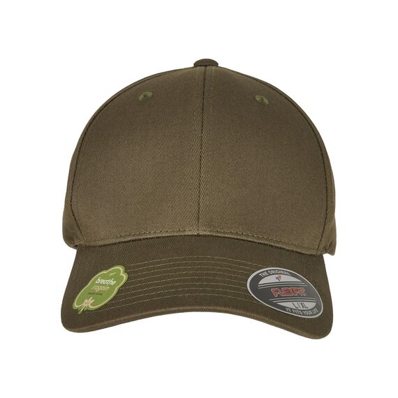 Flexfit Unisex-Adult Organic Cotton Baseball Cap, Burnt Olive, L/XL, 6277OC