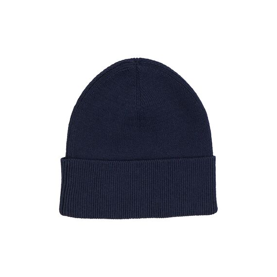 Tommy Hilfiger Damen Strickmütze Essential Flag Wintermütze, Blau (Space Blue), Onesize