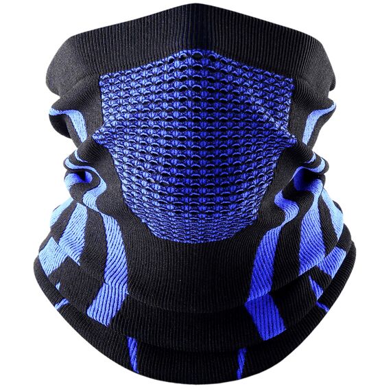 WTACTFUL Schlauchschal Herren Halbe Sturmhaube Motorrad Halstuch Herren Halswärmer Ski Mask Skimaske Halsschlauc Neck Gaiter Motorrad Gesichtsmaske für Winter Laufen Skifahren Snowboarden Blau