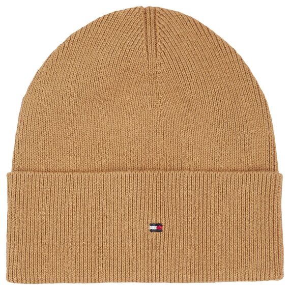 Tommy Hilfiger Damen Strickmütze Essential Flag Wintermütze, Grün (Classic Khaki), Onesize