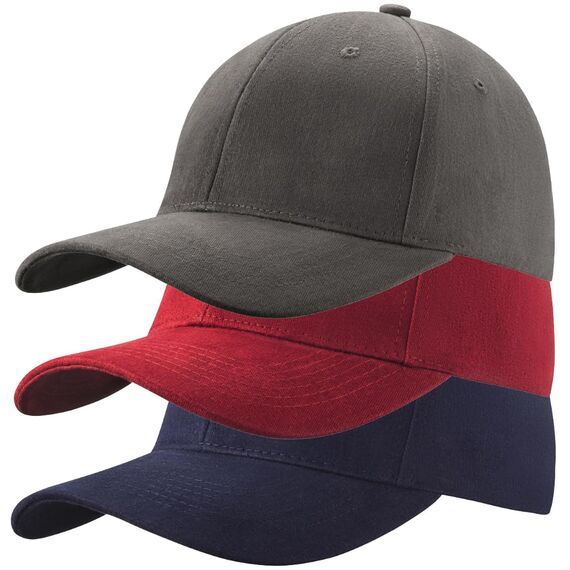 (3 Stück) Baseballkappe für Herren und Damen, 100% Baumwolle, Baseballkappe, Sport, lässig, einfarbig, Sonnenhut, Hüte, Messing, Polo-Stil, klassisch, Farbe Set 4, One Size