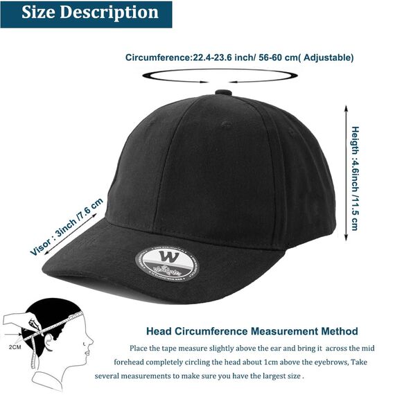 4sold (3 Stück) Baseballkappe für Herren und Damen, 100% Baumwolle, Baseballkappe, Sport, lässig, einfarbig, Sonnenhut, Hüte, Messing, Polo-Stil, klassisch, Farbset 7, One Size