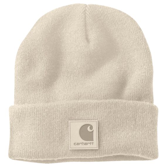 Carhartt Unisex Knit Beanie Hat, White, One Size