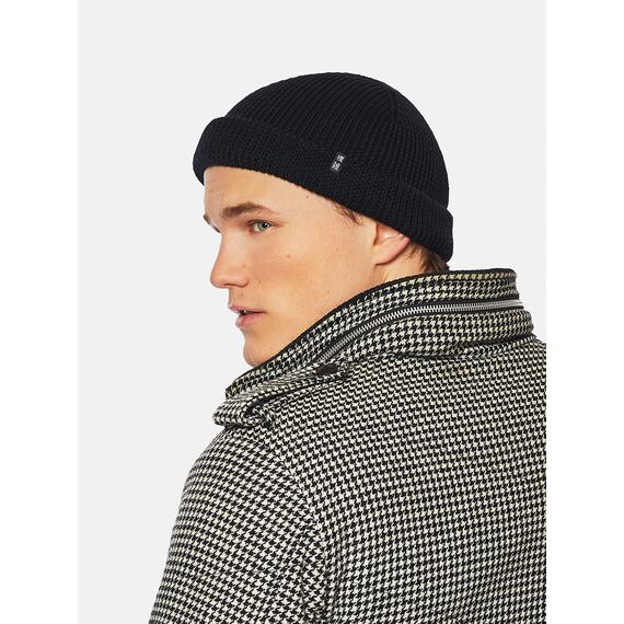 Enter the Complex® Fisherman Beanie, 100% Merino Wolle, Trawler Mütze, Fischermütze, Troyer, Ribbstrick, Damen und Herren, Grün