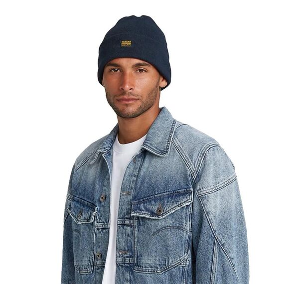 G-Star Herren Effo Long Beanie Hat, Blau (Salute D16624-E149-C742), Einheitsgröße EU