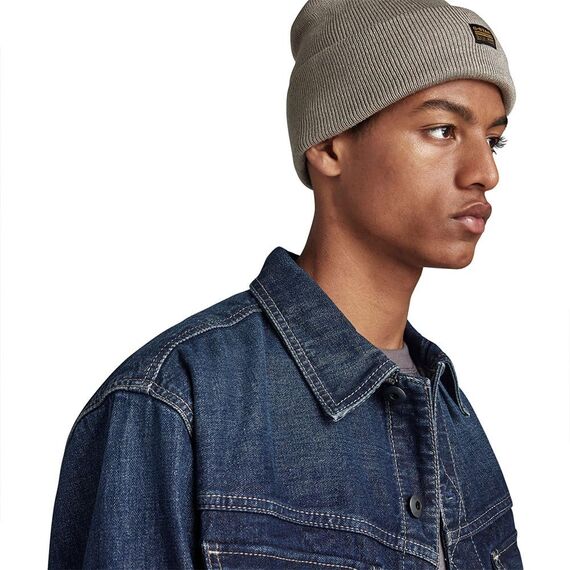 G-Star Damen Effo Long Beanie Hat, Grau (Elephant Skin D16624-C754-G106), Einheitsgröße EU