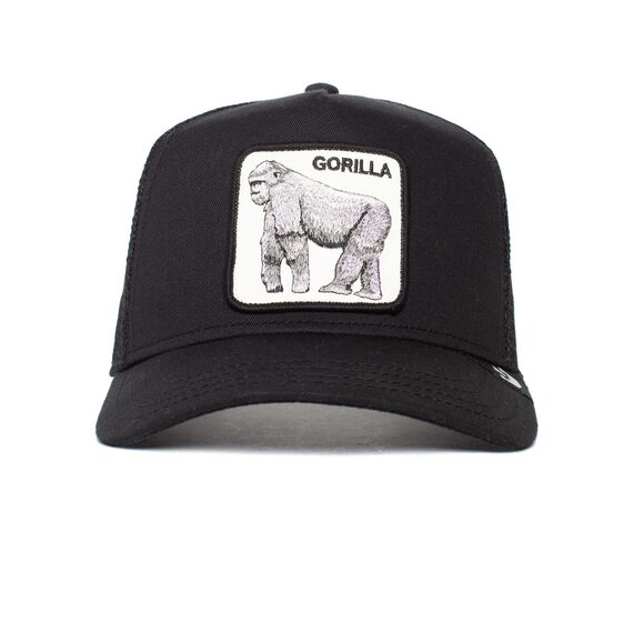 Goorin Bros. The Farm A-Frame Trucker-Kappe, King of The Jungle Schwarz, Einheitsgröße