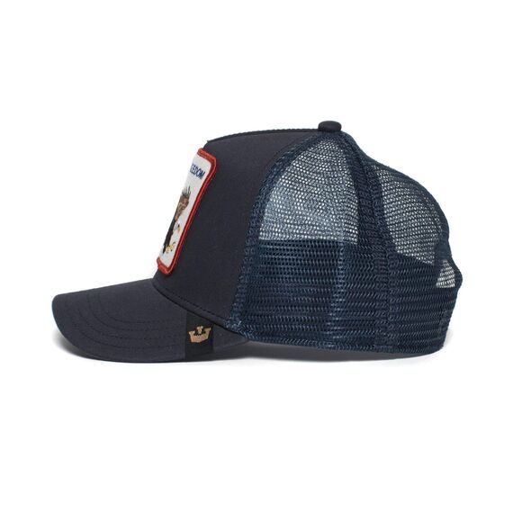 Goorin Bros. Trucker Hat Herren - Mesh Baseball Snapback Cap - The Farm, Navy/Freedom (Eagle), Einheitsgröße
