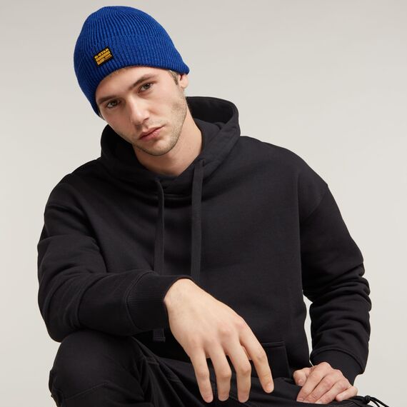 G-Star Herren Geffo Long Beanie, Blau (Racing Blue D25511-D784-888), PC